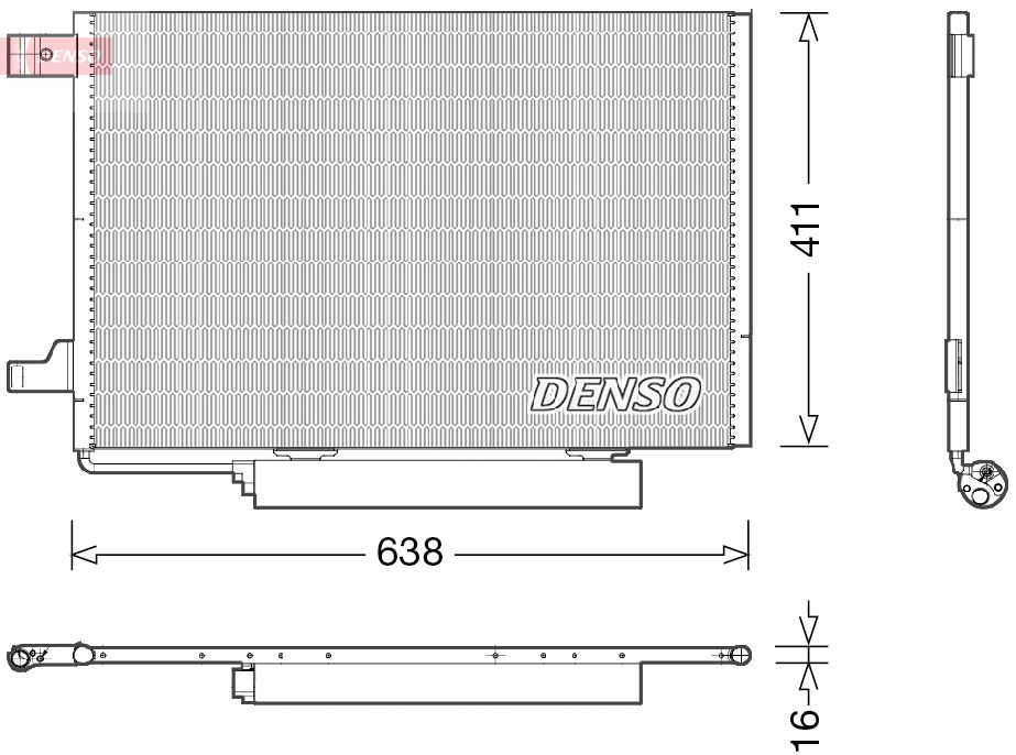 Радіатор кондиціонера DENSO DCN17006 - zapix