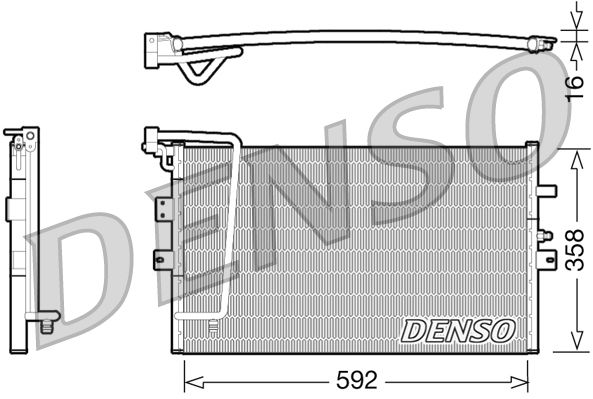 Радіатор кондиціонера DENSO DCN25002 - zapix