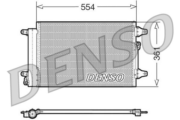 Радіатор кондиціонера DENSO DCN32015 - zapix