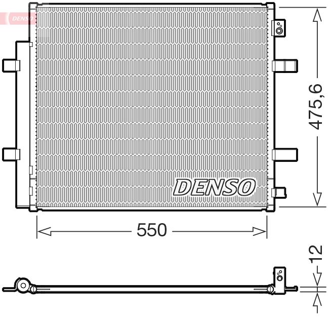 Радіатор кондиціонера DENSO DCN32073 - zapix