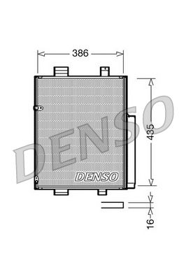 Радіатор кондиціонера DENSO DCN35001 - zapix