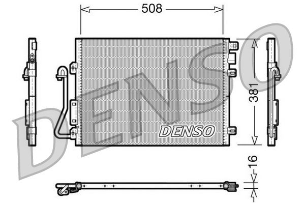 Радіатор кондиціонера DENSO DCN37001 - zapix