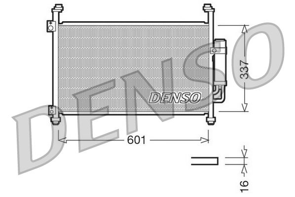 Радіатор кондиціонера DENSO DCN40007 - zapix