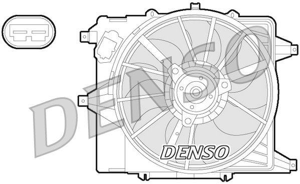 Вентилятор системи охолодження DENSO DER23003 - zapix
