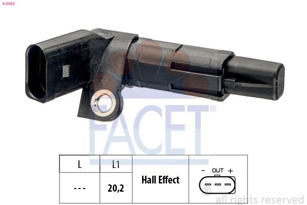 Датчик положення колінчастого валу FACET 90683 - zapix