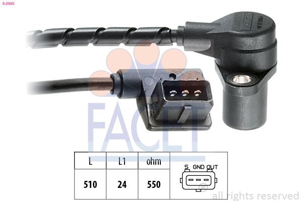 Датчик положення колінчастого валу FACET 90065 - zapix
