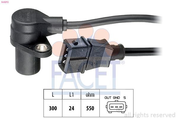Датчик положення колінчастого валу FACET 90272 - zapix