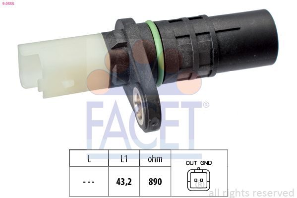 Датчик положення колінчастого валу FACET 90555 - zapix
