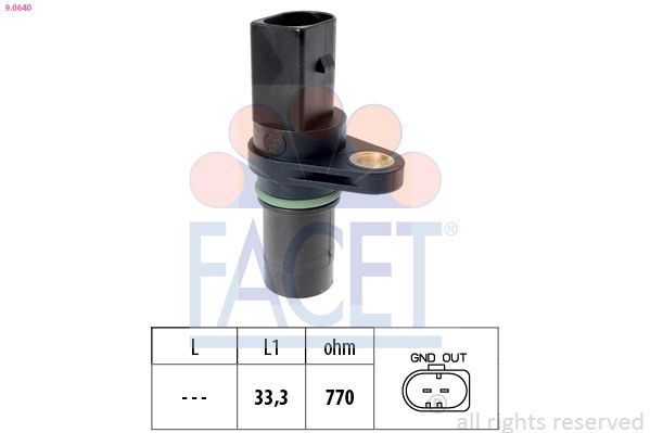 Датчик положення колінчастого валу FACET 90640 - zapix