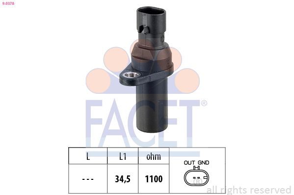 Датчик положення колінчастого валу FACET 90378 - zapix