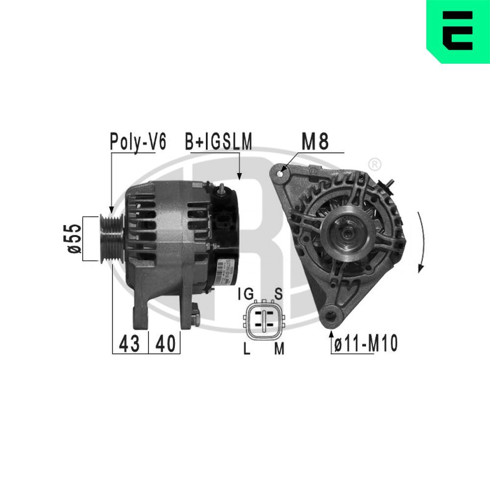 Генератор ERA 210980A - zapix