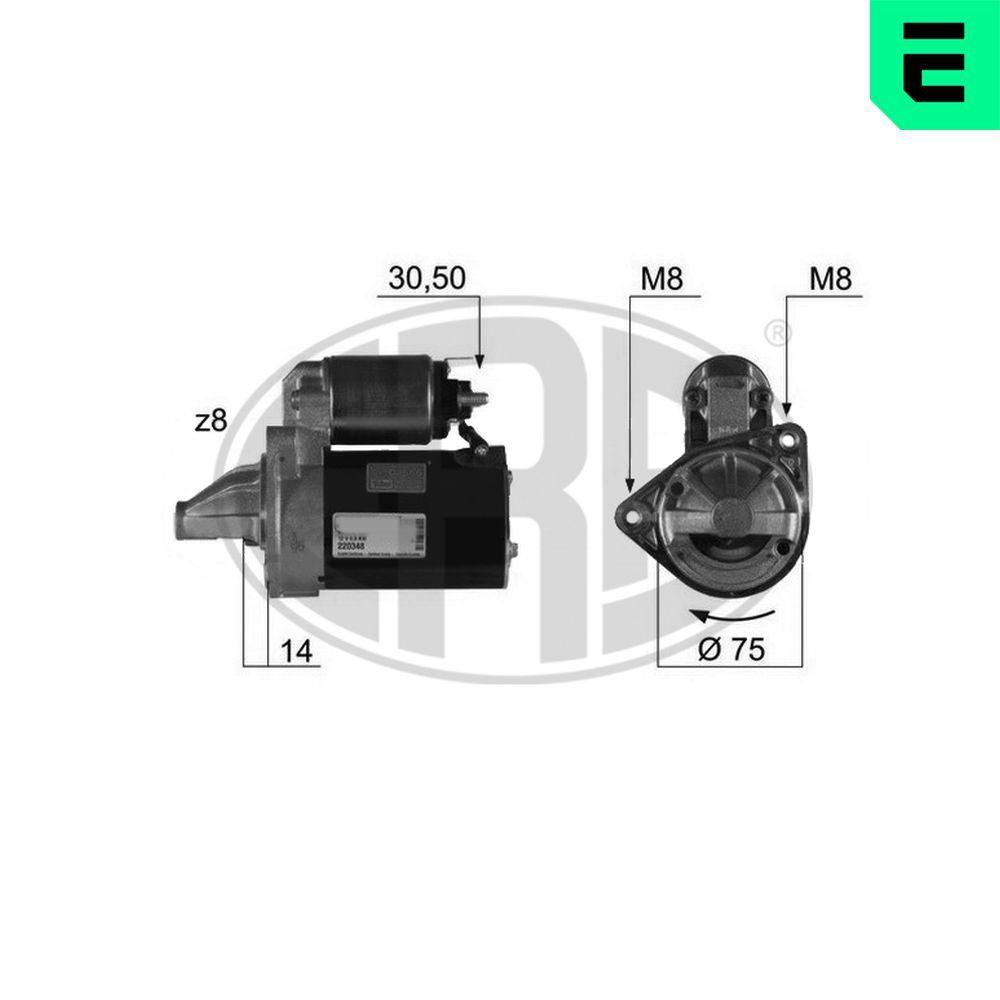 Стартер ERA 220348A - zapix