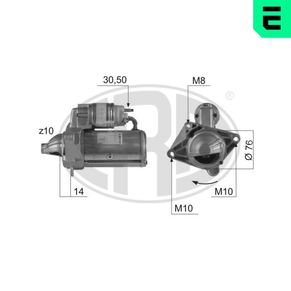 Стартер ERA 220453A - zapix