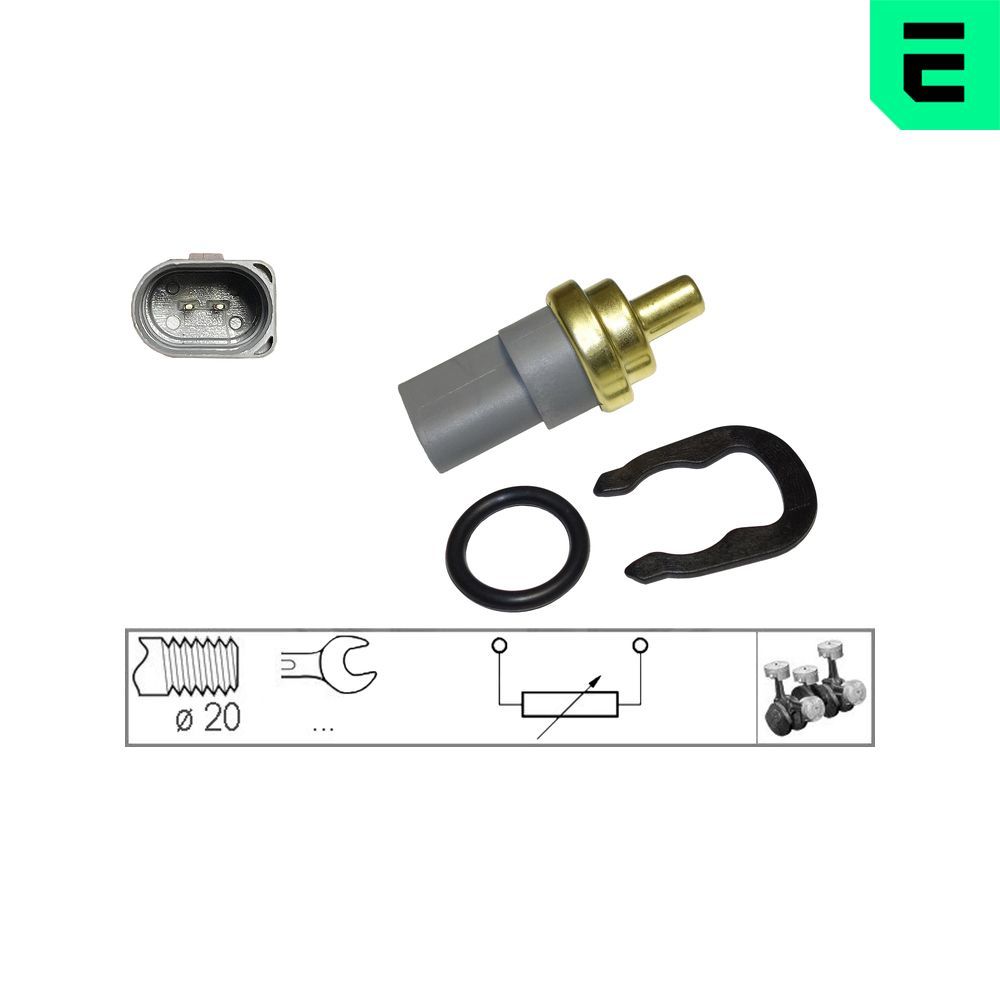 Датчик температури охолоджуючої рідини ERA 330546 - zapix