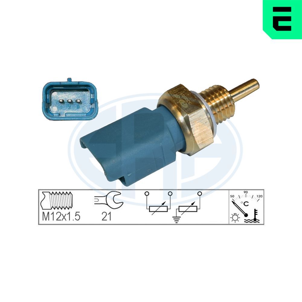 Датчик температури охолоджуючої рідини ERA 330551 - zapix