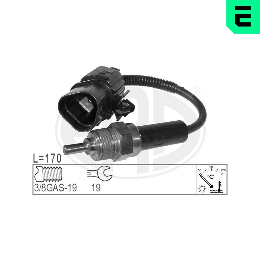 Датчик температури охолоджуючої рідини ERA 330574 - zapix