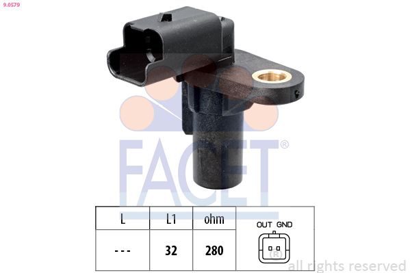 Датчик положення колінчастого валу FACET 90579 - zapix