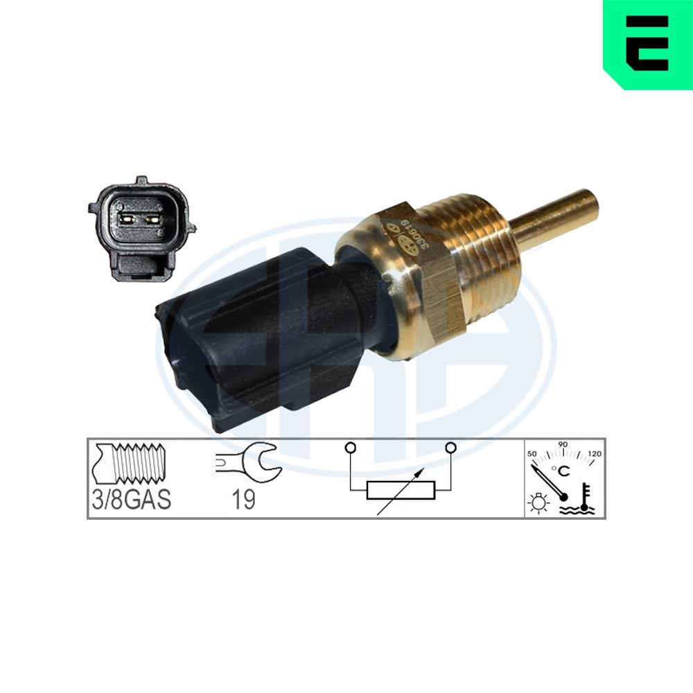 Датчик температури охолоджуючої рідини ERA 330619 - zapix
