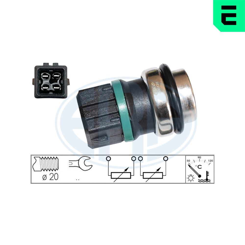 Датчик температури охолоджуючої рідини ERA 330128 - zapix