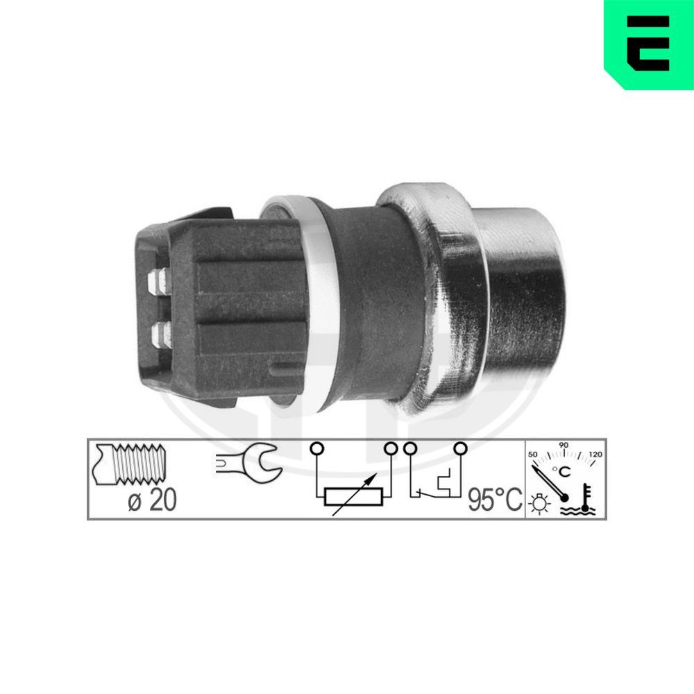 Датчик температури охолоджуючої рідини ERA 330151 - zapix