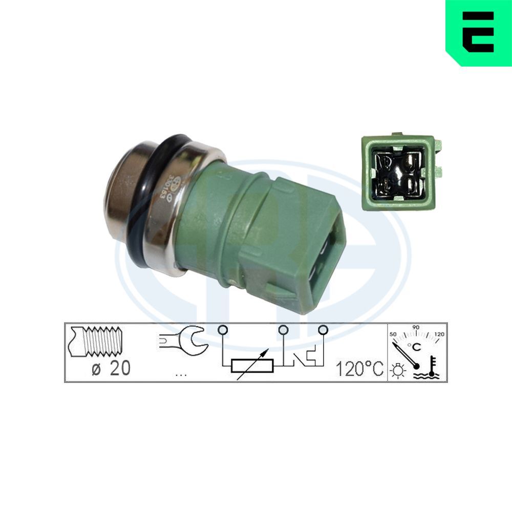 Датчик температури охолоджуючої рідини ERA 330153 - zapix