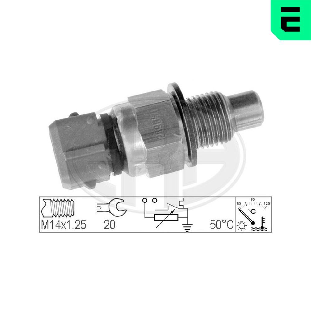 Датчик температури охолоджуючої рідини ERA 330155 - zapix