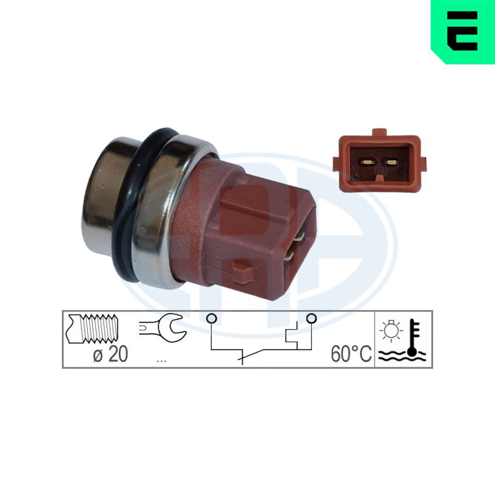 Датчик температури охолоджуючої рідини ERA 330162 - zapix