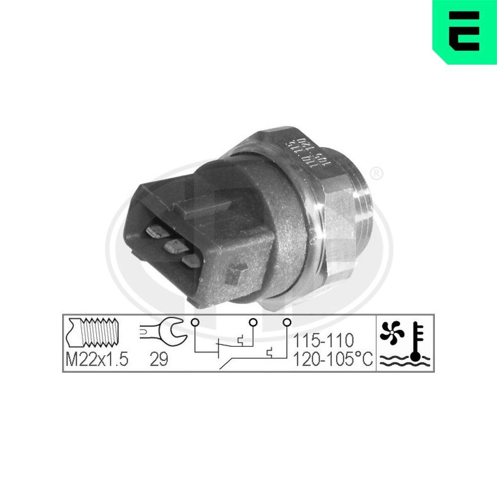 Датчик вмикання вентилятора ERA 330227 - zapix