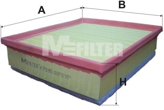 Повітряний фільтр MFILTER K7035 - zapix