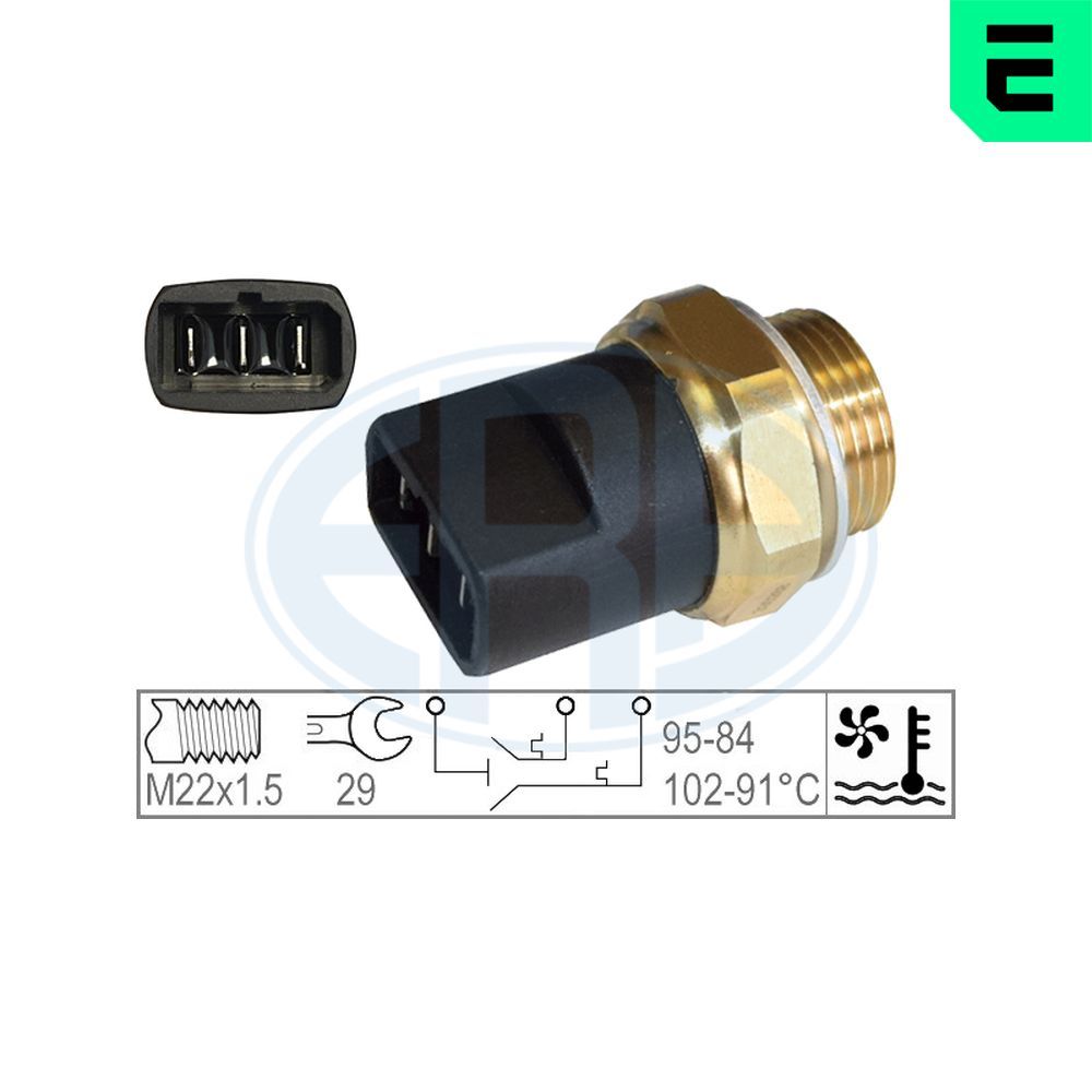 Датчик вмикання вентилятора ERA 330268 - zapix