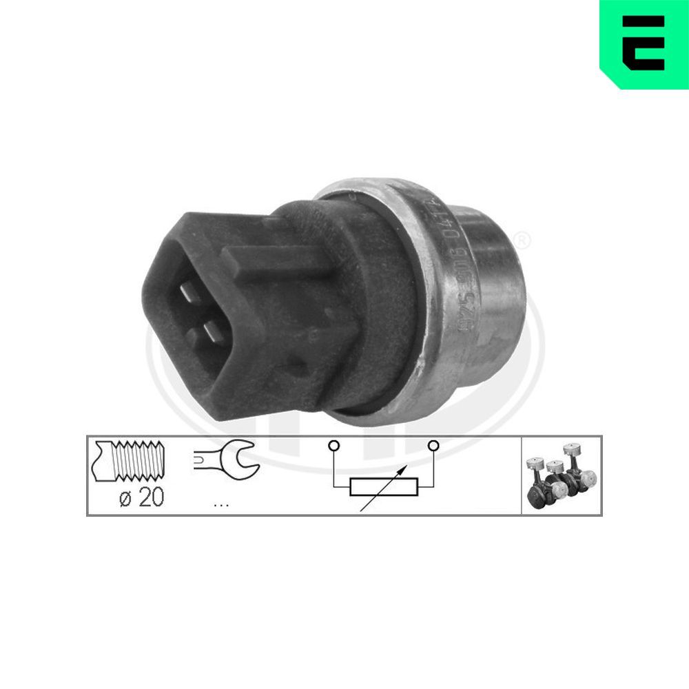 Датчик температури охолоджуючої рідини ERA 330286 - zapix