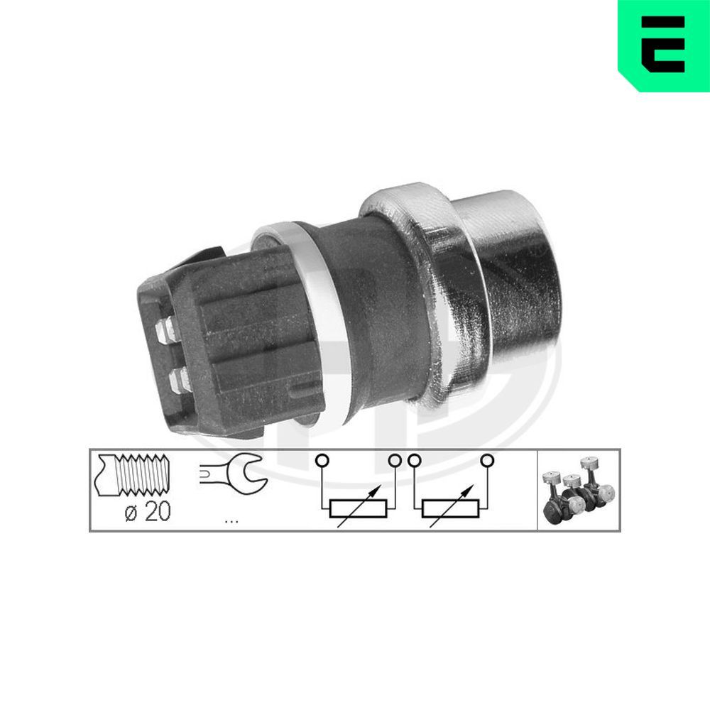 Датчик температури охолоджуючої рідини ERA 330287 - zapix