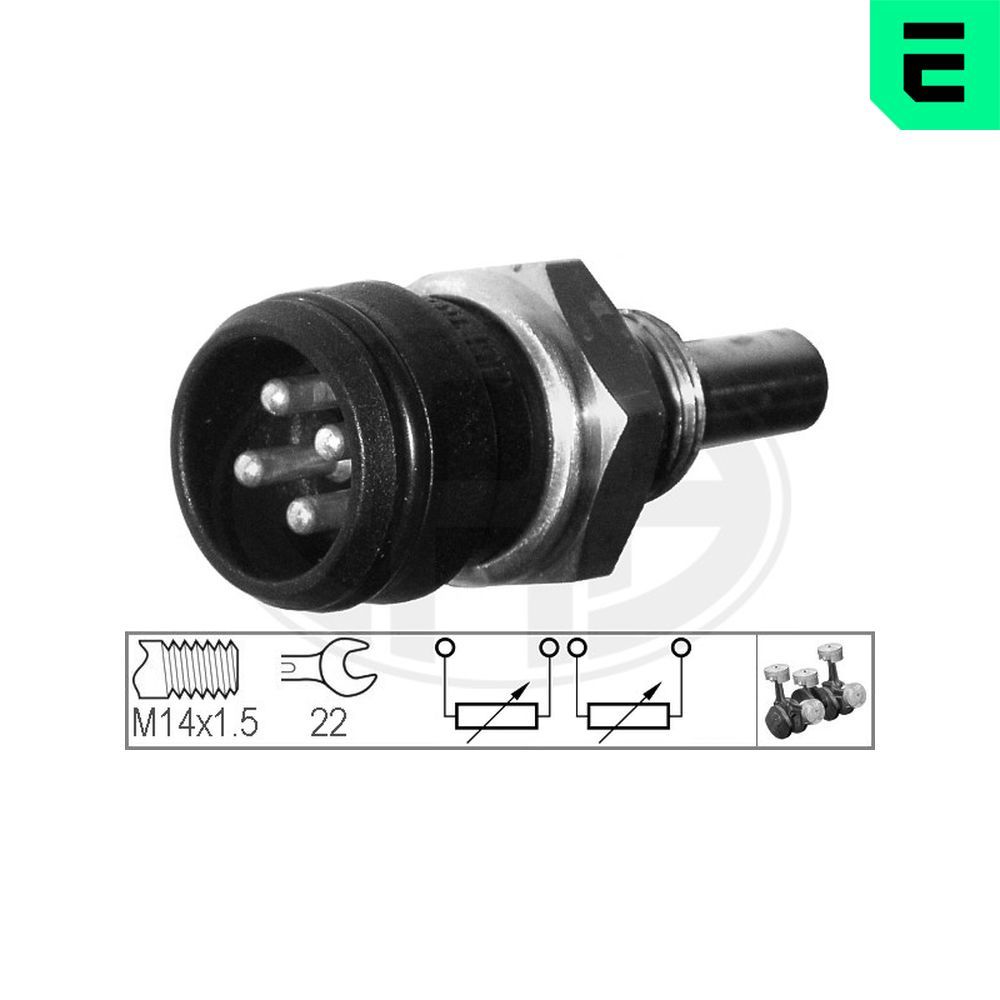 Датчик температури охолоджуючої рідини ERA 330334 - zapix