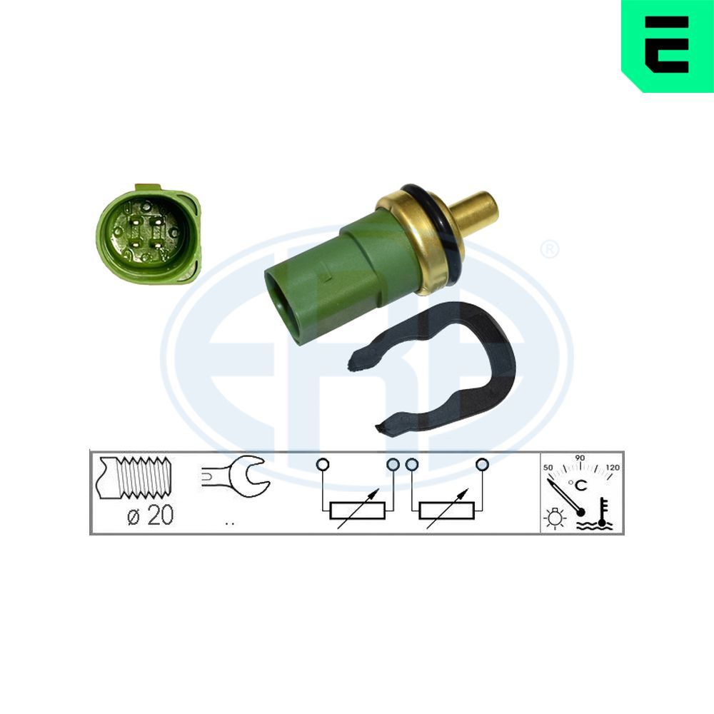 Датчик температури охолоджуючої рідини ERA 330496 - zapix