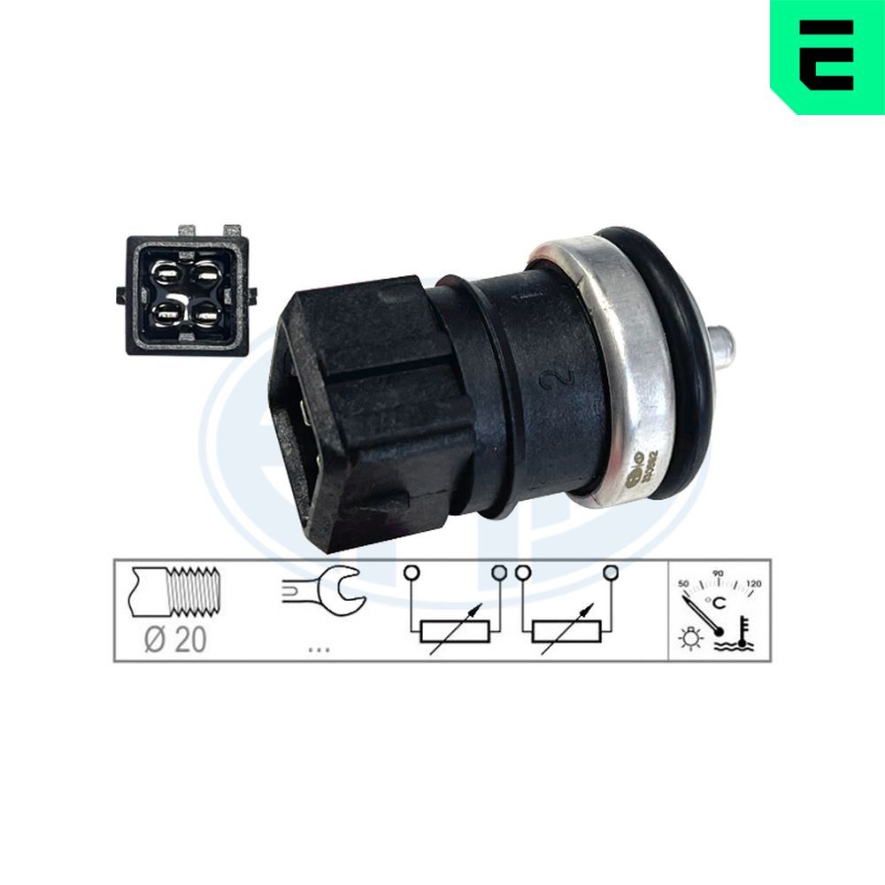 Датчик температури охолоджуючої рідини ERA 330692 - zapix