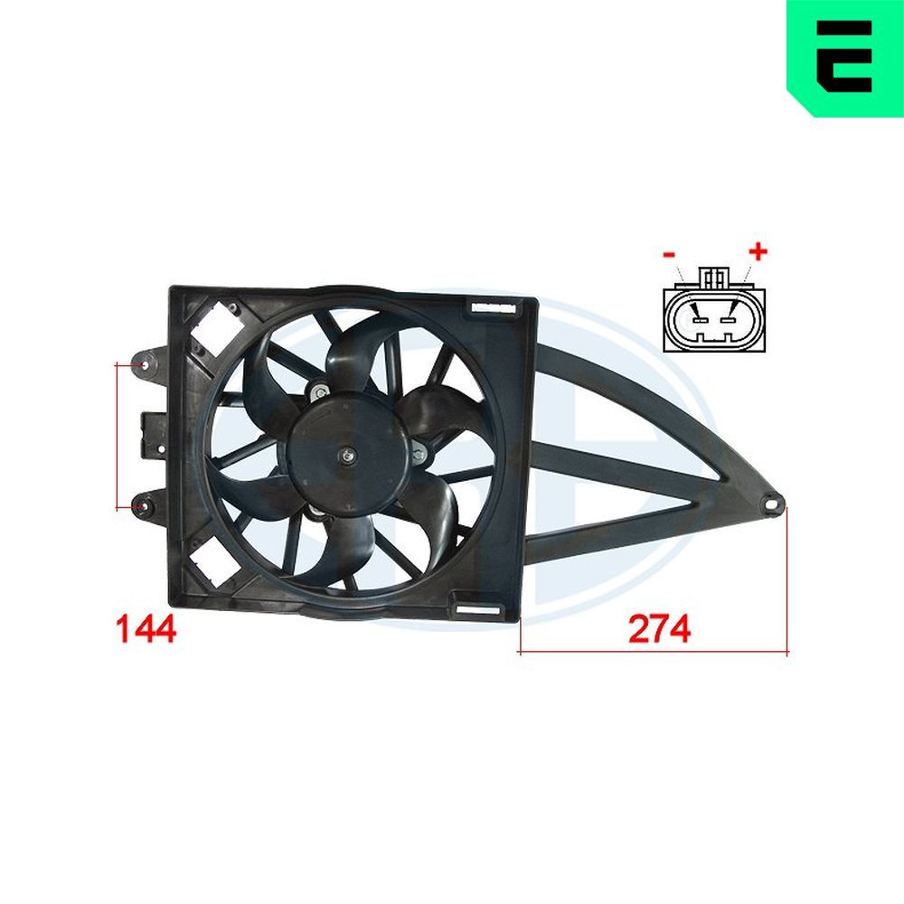 Вентилятор системи охолодження ERA 352003 - zapix