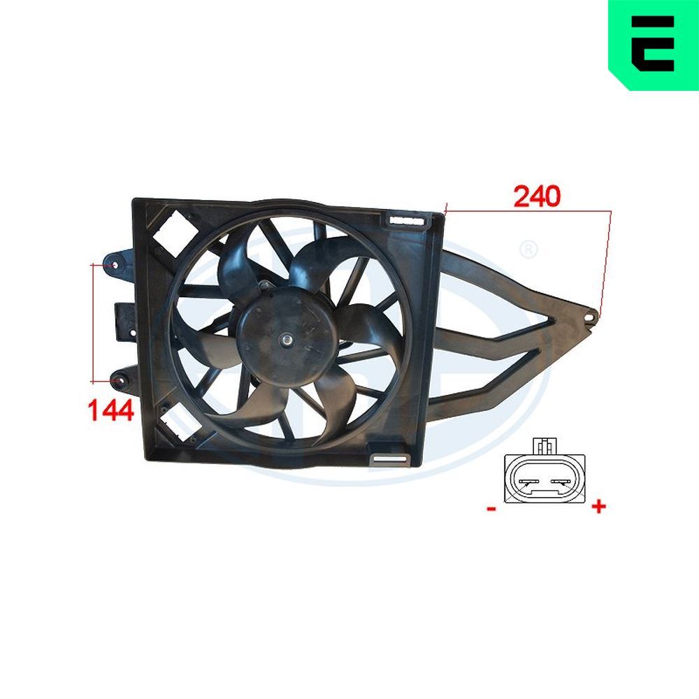 Вентилятор системи охолодження ERA 352007 - zapix