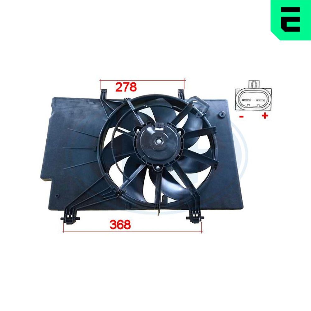 Вентилятор системи охолодження ERA 352008 - zapix