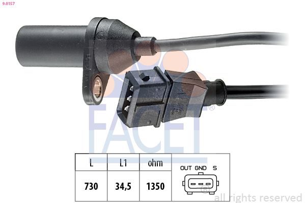 Датчик положення колінчастого валу FACET 90157 - zapix