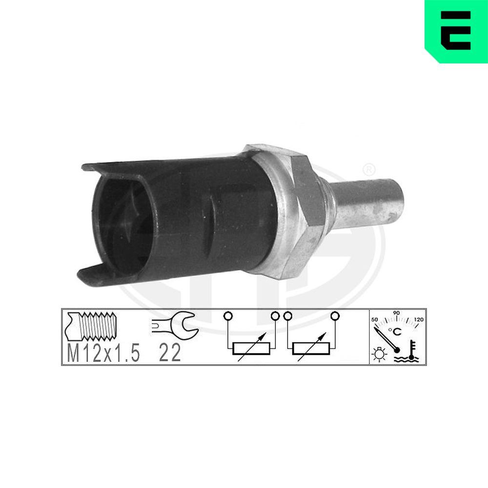Датчик температури охолоджуючої рідини ERA 330778 - zapix