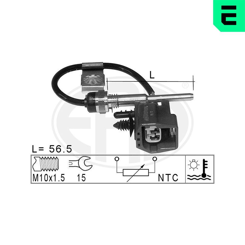Датчик температури охолоджуючої рідини ERA 330792 - zapix