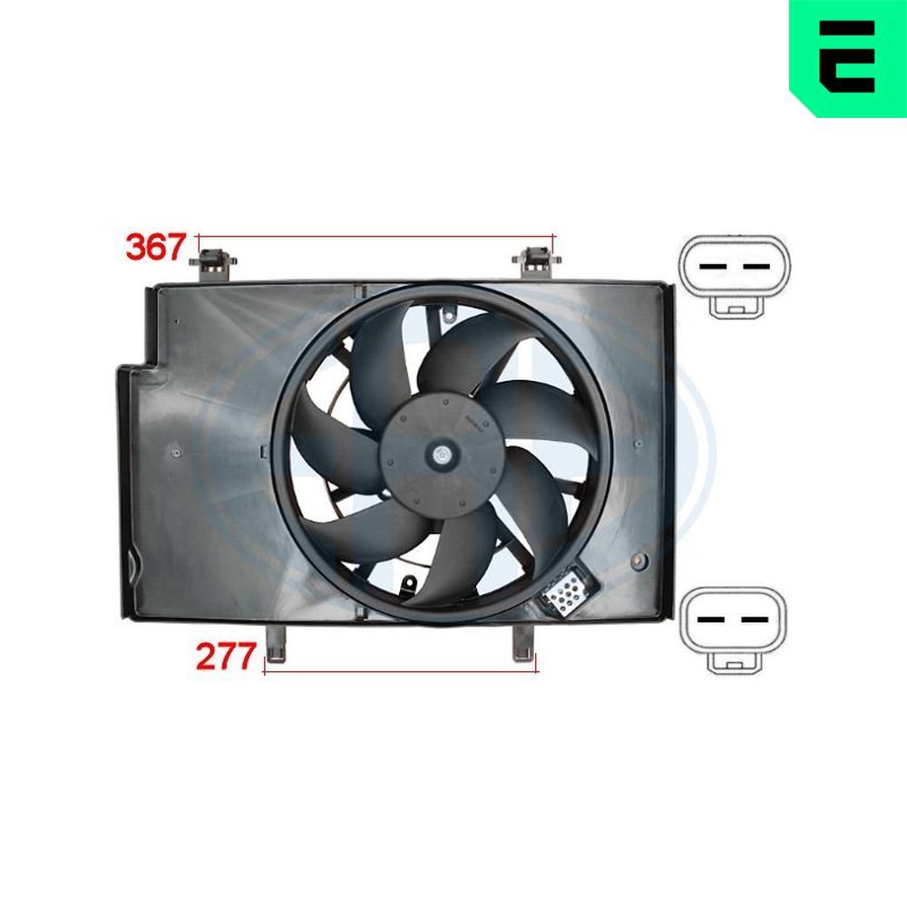 Вентилятор системи охолодження ERA 352069 - zapix