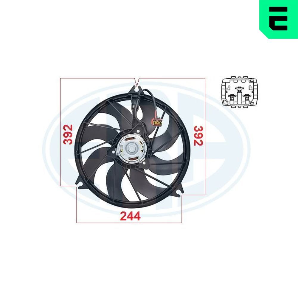 Вентилятор системи охолодження ERA 352079 - zapix