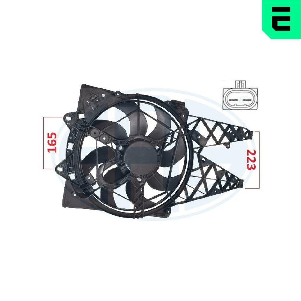 Вентилятор системи охолодження ERA 352093 - zapix