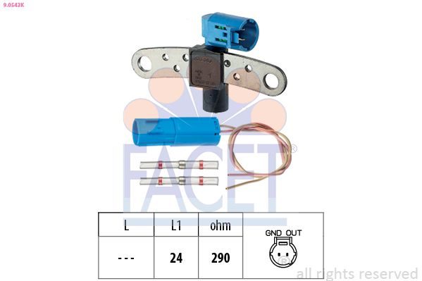 Датчик положення колінчастого валу FACET 90543K - zapix
