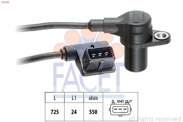 Датчик положення колінчастого валу FACET 90130 - zapix