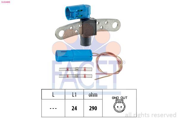 Датчик положення колінчастого валу FACET 90540K - zapix