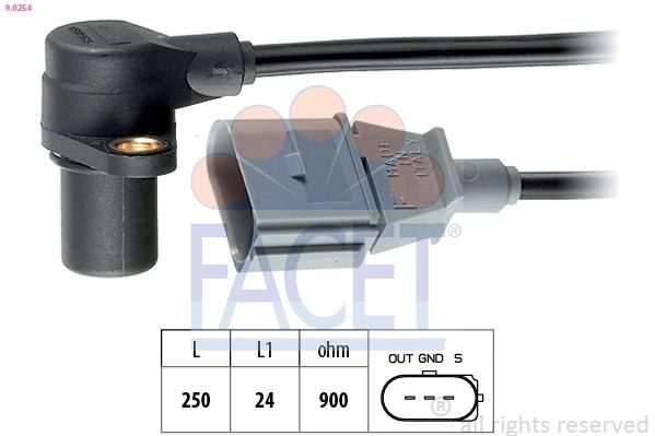 Датчик положення колінчастого валу FACET 90254 - zapix