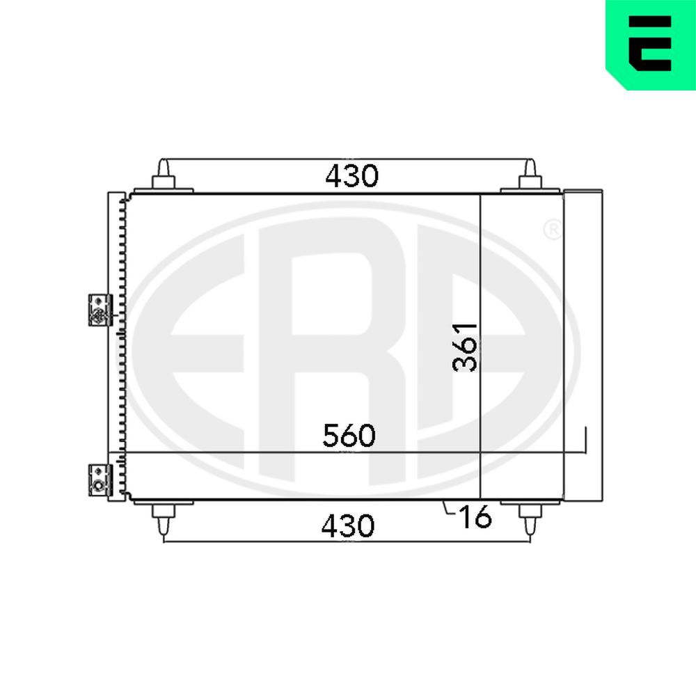 Радиатор кондиционера ERA 667071