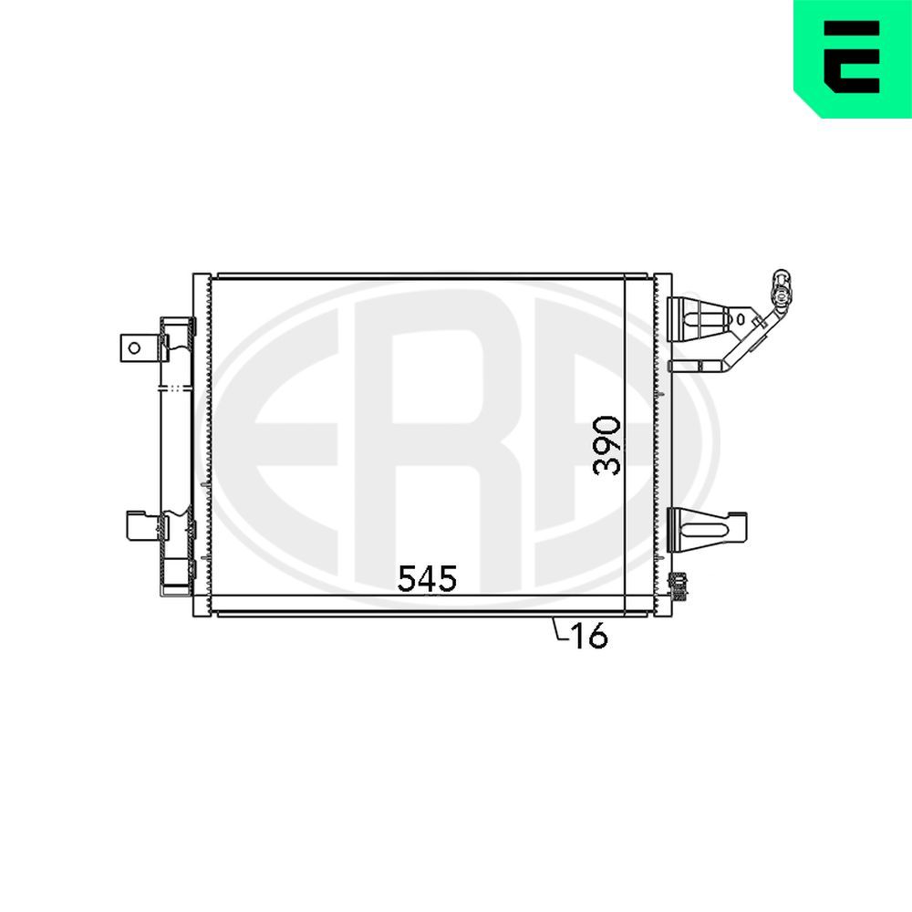 Радіатор кондиціонера ERA 667085 - zapix